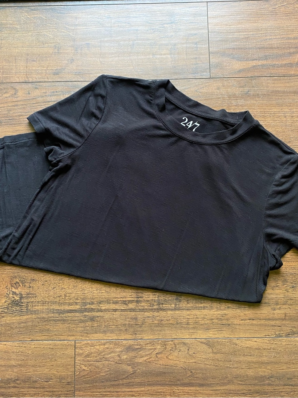 24/7 Black Short-Sleeve Women's Tee